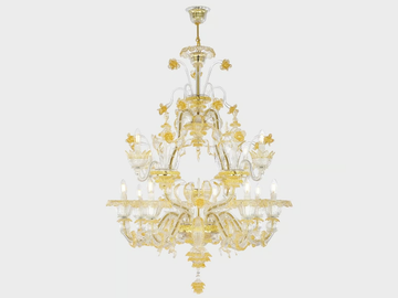CA' REZZONICO AUGUSTO - Murano glass chandelier by Sogni Di Cristallo - view 2